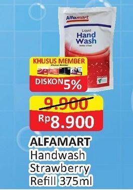 Promo Harga ALFAMART Hand Wash (Hand Soap) Strawberry 375 ml - Alfamart