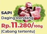 Promo Harga Daging Rendang Sapi Sapi per 100 gr - Yogya