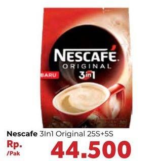 Promo Harga Nescafe Original 3 in 1 30 pcs - Carrefour