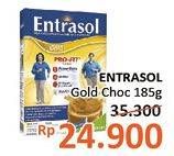 Promo Harga ENTRASOL Gold Susu Bubuk Chocolate 185 gr - Alfamidi
