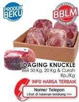 Promo Harga Beef Knuckle (Daging Inside) per 20 kg - LotteMart