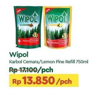 Promo Harga Wipol Karbol Wangi Cemara, Lemon 750 ml - TIP TOP
