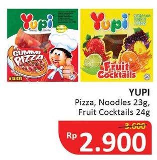 Promo Harga YUPI Candy Pizza, Noodles, Fruit Cocktail 23 gr - Alfamidi