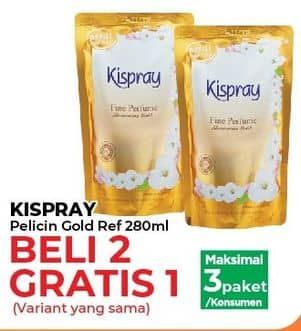 Promo Harga Kispray Pelicin Pakaian Gold 300 ml - Yogya