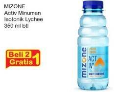 Promo Harga MIZONE Minuman Bernutrisi Lychee Lemon per 2 botol 350 ml - Indomaret