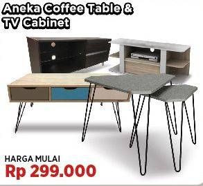 Promo Harga Aneka Coffee Table & TV Cabinet  - COURTS