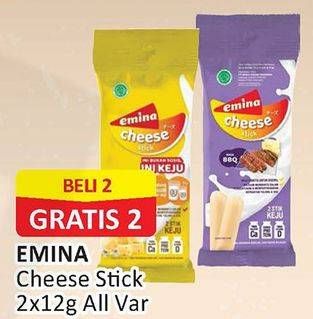 Promo Harga EMINA Cheese Stick All Variants 2 pcs - Alfamart