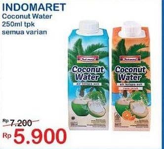 Promo Harga Indomaret Coconut Water All Variants 250 ml - Indomaret