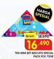Promo Harga TINI WINI BITI Special Pack 72 gr - Superindo