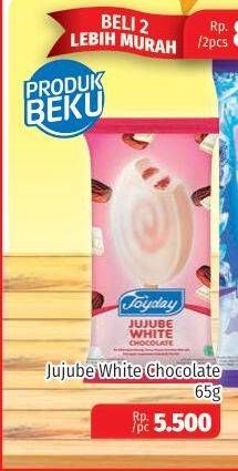 Promo Harga JOYDAY Ice Cream Stick Jujube White Chocolate 80 gr - Lotte Grosir
