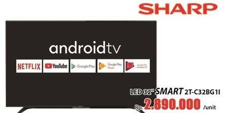 Promo Harga Sharp 2T-C32BG1 | LED TV 32 inch  - Hari Hari