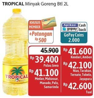 Promo Harga Tropical Minyak Goreng 2000 ml - Alfamidi