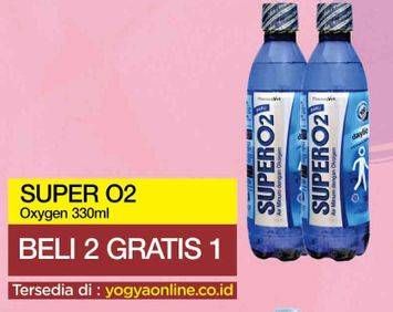 Promo Harga SUPER O2 Silver Oxygenated Drinking Water 385 ml - Yogya