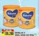 Promo Harga Bebelac 3 Susu Pertumbuhan Madu, Vanila 800 gr - Alfamart