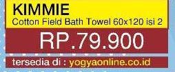 Promo Harga KIMMIE Towel 60x120 per 2 pcs - Yogya