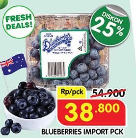 Promo Harga Blueberries Import  - Superindo