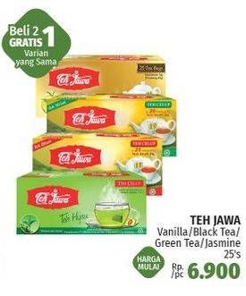 Promo Harga Teh Jawa Teh Celup Vanilla, Black Tea, Green Tea, Jasmine Tea per 25 pcs 2 gr - LotteMart