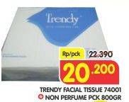 Promo Harga TRENDY Tissue Non Perfume, 74001 800 gr - Superindo