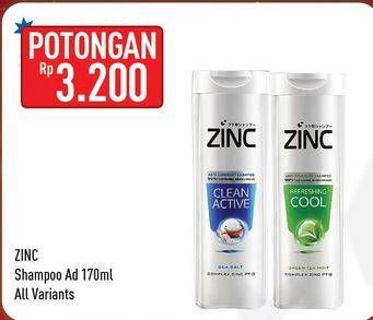 Promo Harga ZINC Shampoo All Variants 170 ml - Hypermart