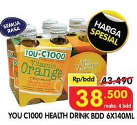 Promo Harga You C1000 Health Drink Vitamin All Variants 140 ml - Superindo