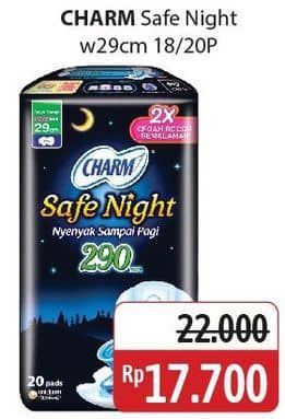 Promo Harga Charm Safe Night Wing 29cm 18 pcs - Alfamidi