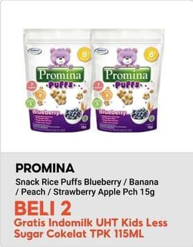 Promo Harga Promina Puffs Blueberry, Pisang, Peach, Strawberry Apple 15 gr - Indomaret