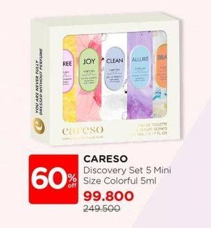 Promo Harga Careso Body Fragrance Discovery Set per 5 botol 100 ml - Watsons