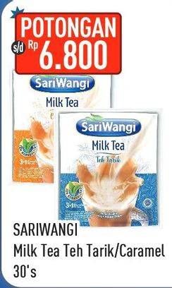Promo Harga Sariwangi Milk Tea Teh Tarik, Caramel per 30 sachet - Hypermart
