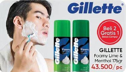 Promo Harga GILLETTE Foam Shave Menthol 175 gr - Guardian
