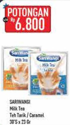 Promo Harga Sariwangi Milk Tea Caramel, Teh Tarik 30 pcs - Hypermart