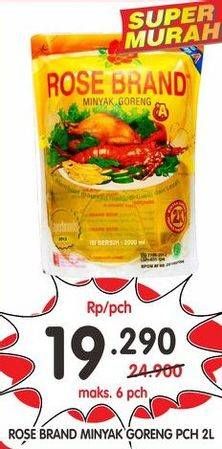Promo Harga ROSE BRAND Minyak Goreng 2 ltr - Superindo