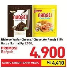 Promo Harga NABATI Wafer Cheese 115 gr - Carrefour