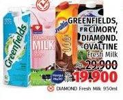 Greenfields/Cimory/Diamond/Ovaltine Fresh Milk