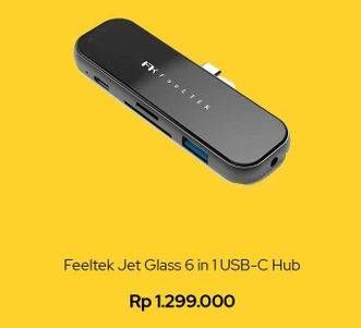 Promo Harga FEELTEK Jet Glass 6 in 1 USB-C Hub  - iBox