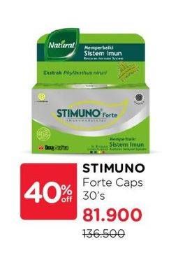 Promo Harga Stimuno Forte Restores Immune System Capsule 30 pcs - Watsons
