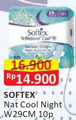 Promo Harga Softex Natural Cool+ Super Slim 29cm 10 pcs - Alfamart