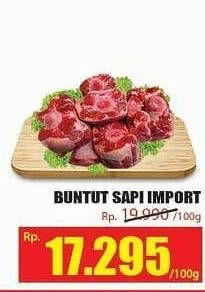 Promo Harga Oxtail Sapi Import per 100 gr - Hari Hari