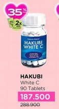 Promo Harga Hakubi White C Suplemen Makanan 90 pcs - Watsons