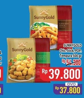 Promo Harga Sunny Gold Chicken Nugget/Stick/Pop/Tempura  - Hypermart