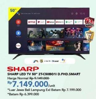 Promo Harga SHARP 2T-C50BG1i | LED TV 50"  - Carrefour