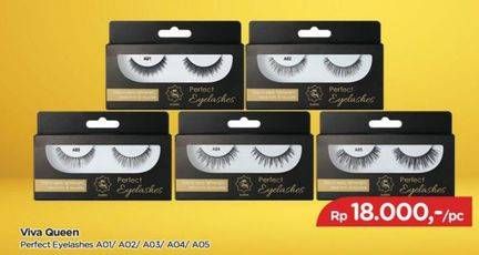 Promo Harga VIVA Queen Perfect Eyelashes A01, A02, A03, A04, A05  - TIP TOP