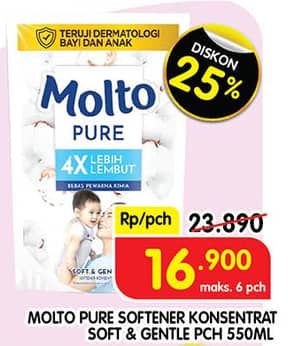 Promo Harga Molto Softener Ultra Pure 650 ml - Superindo