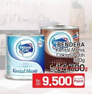 Promo Harga Frisian Flag Susu Kental Manis Cokelat, Putih 370 gr - LotteMart