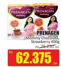 Promo Harga PRENAGEN Mommy Lovely Strawberry, Velvety Chocolate 400 gr - Hari Hari
