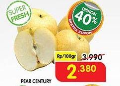 Promo Harga Pear Century per 100 gr - Superindo