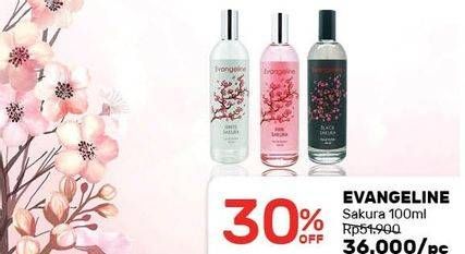 Promo Harga EVANGELINE Body Spray Sakura 100 ml - Guardian