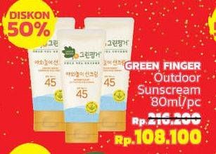 Promo Harga GREEN FINGER Outdoor Sun Cream 80 ml - LotteMart
