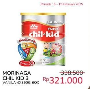 Promo Harga Morinaga Chil Kid Platinum Vanila 800 gr - Indomaret