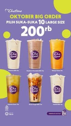 Promo Harga Oktober Big Order  - Chatime