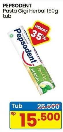 Promo Harga Pepsodent Pasta Gigi Action 123 Herbal 190 gr - Indomaret